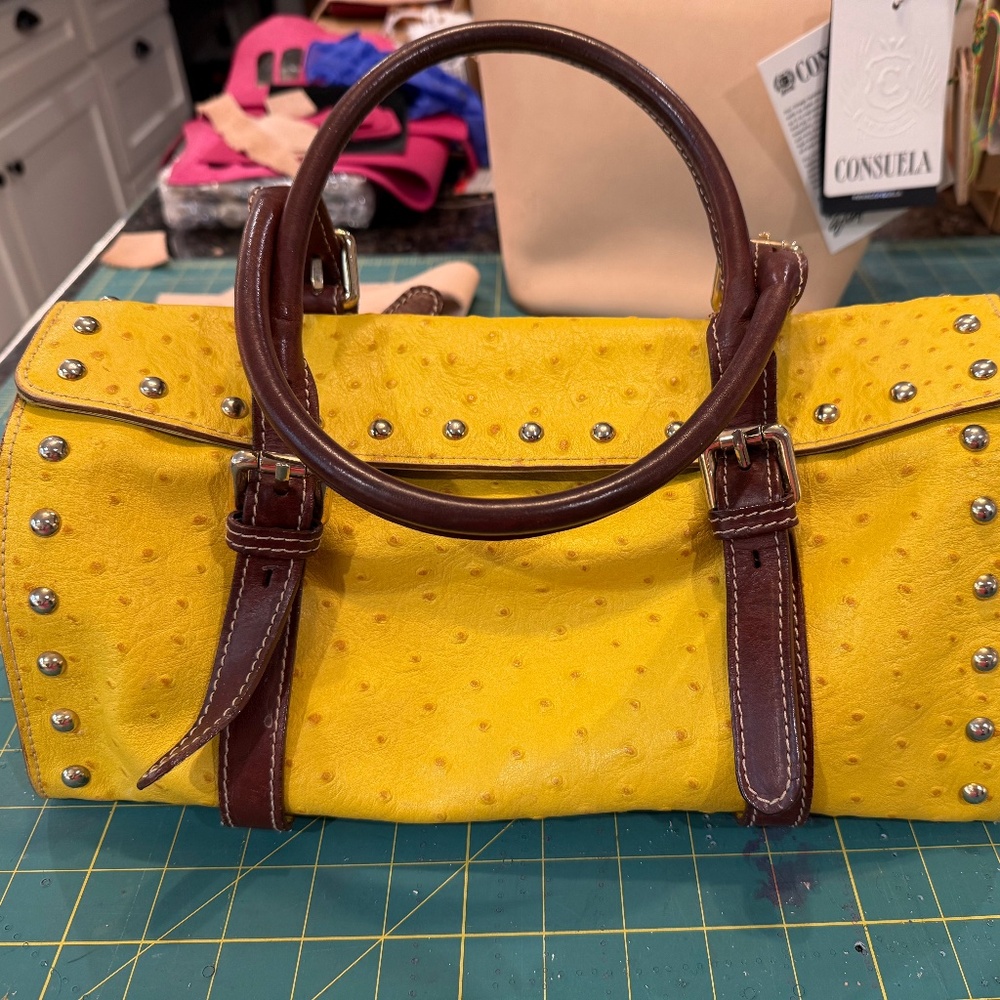 Claudia Firenze Yellow East West bag